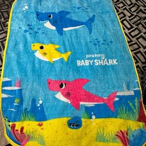Pinkfong Baby Shark Kids Blanket - Blue, Yellow, Pink